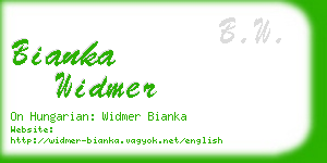 bianka widmer business card